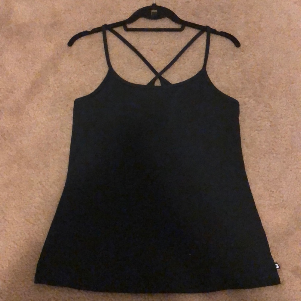 Black Cross-Back Workout Tank